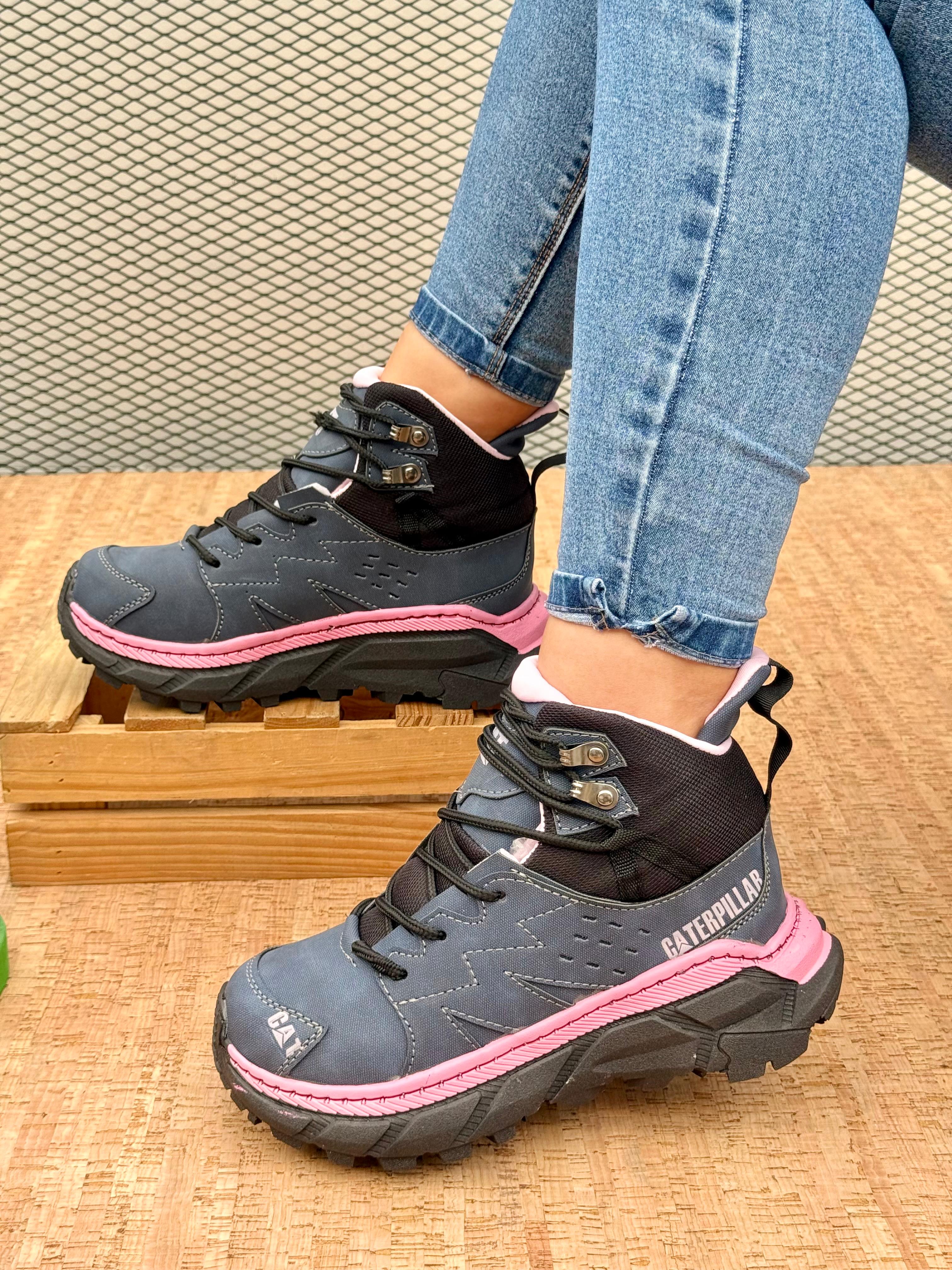 Vista 4 de NUEVAS BOTAS 2026 DAMA C010 COMODAS - COLOR: MARRON/ROSA, TALLA: 35